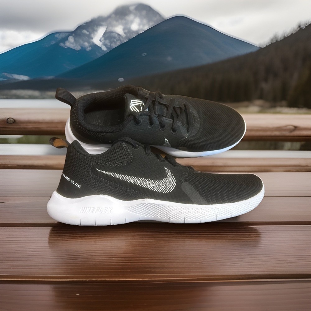 Nike Flex Experience Run Shoes Men's 6 Black White Running Sneakers CI9960-002